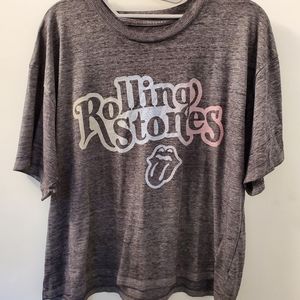 Rolling stones American Eagle cropped t shirt